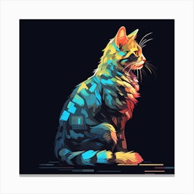 Colorful Cat Canvas Print