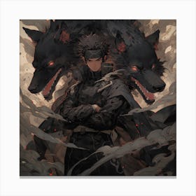 Ninja Wolf Canvas Print