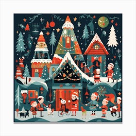 Christmas Village 27 Canvas Print