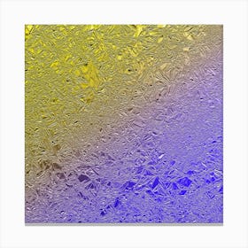 Yellow And Blue Aluminum Foil Canvas Print