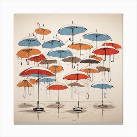 Umbrellas 1 Canvas Print