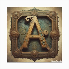 Letter A Canvas Print