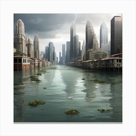Flooded Chicago Canvas Print