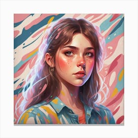 Portrait Of A Girl 1 Canvas Print