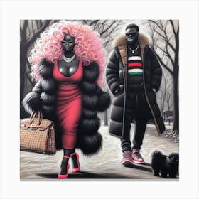 'Black Love' 1 Canvas Print