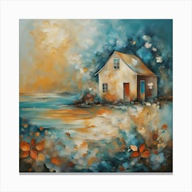 House By The Sea Canvas Print