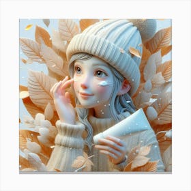 Autumn Girl Canvas Print