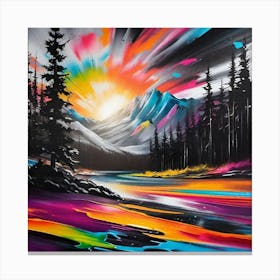 Sunset River Canvas Print