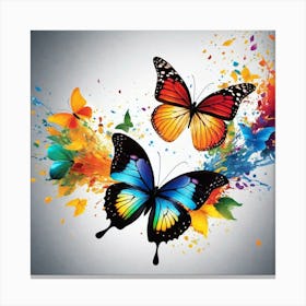 Colorful Butterflies 58 Canvas Print