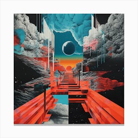 Inverse Horizons Canvas Print