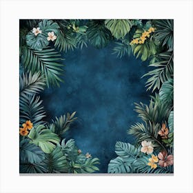 Tropical Background Art 1 Canvas Print