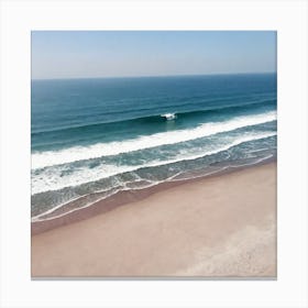 Aerial View Of A Beach 15 Canvas Print