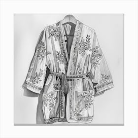 Embroidered Robe Canvas Print