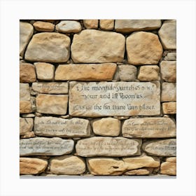 Stone Wall Canvas Print