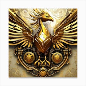 Golden Phoenix 3 Canvas Print