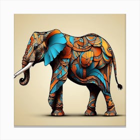 Elephant Painting Canvas Print