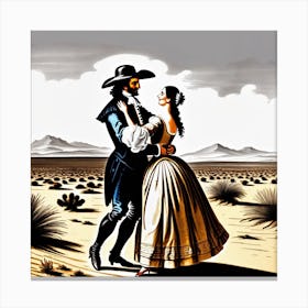 Dance In The Desert Canvas Print