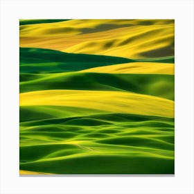 Yellow Wheat Fields Canvas Print