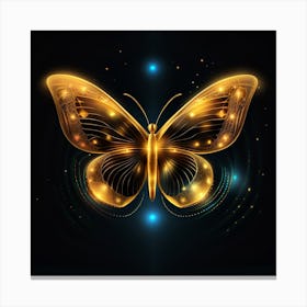 Golden Butterfly 40 Canvas Print