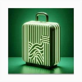 Neon Suitcase 2 Canvas Print