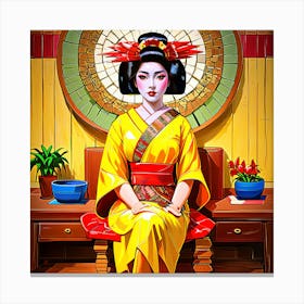 Geisha 4 Canvas Print