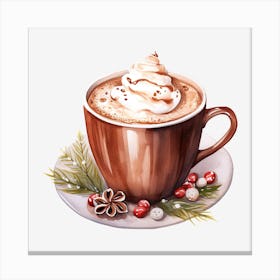 Hot Chocolate With Whipped Cream 17 Canvas Print