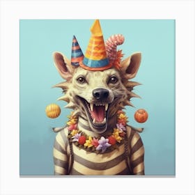 Party Wolf Canvas Print