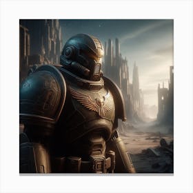 Space Marine Canvas Print