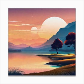 Landscape Painting 232 Canvas Print