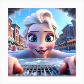 Frozen Elsa 1 Canvas Print