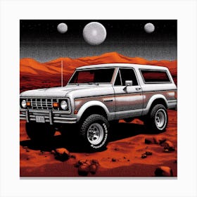 Ford Bronco On Mars Canvas Print