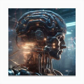 Futuristic Humanoid Canvas Print