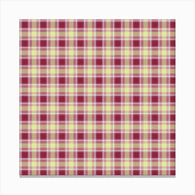 Plaid Fabric 215 Canvas Print