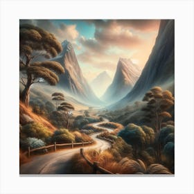 Road In The Mountains Canvas Print