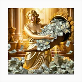 Goddess of Money9 Canvas Print