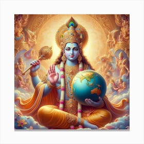 Lord narayana 1 Canvas Print