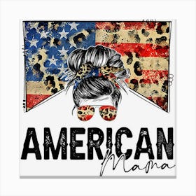 Limited Edition American Mama Country Mama Western Mom Messy Canvas Print