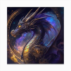 Steampunk Dragon 7 Canvas Print