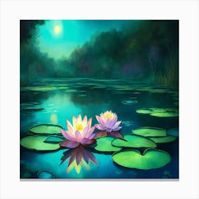 Water Lilies 5 Canvas Print