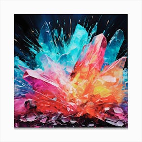 Rgb Crystal Canvas Print