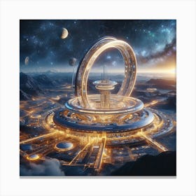 Futuristic City 92 Canvas Print