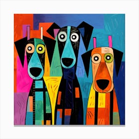 Three Dogs 5 Canvas Print