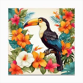 Toucan art print 2 Canvas Print