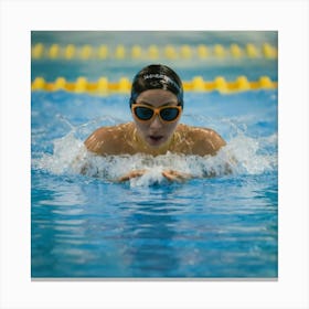 Swimming Art 11 Canvas Print