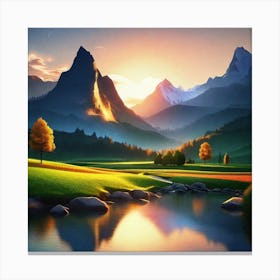 Landscape Wallpapers 24 Canvas Print