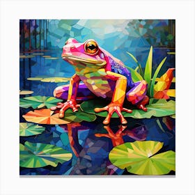 Cubism Frog 2 Canvas Print