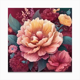 Floral Painting Canvas Print