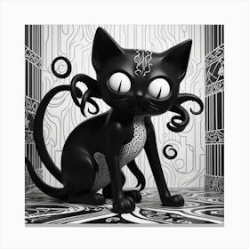 Kitty Cthulhu Canvas Print