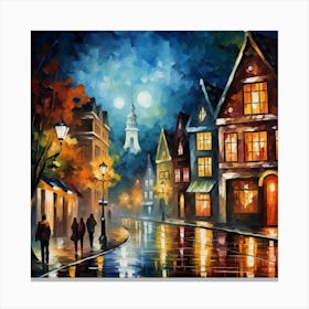 Night In The City 2 Canvas Print