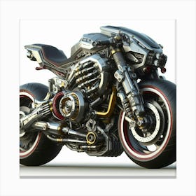 Futuristic Motorcycle 4 Canvas Print